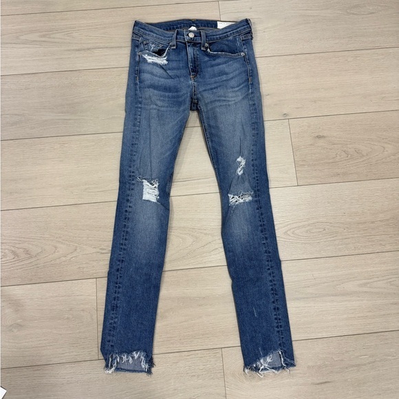 Rag & Bone Skinny Distressed Jeans